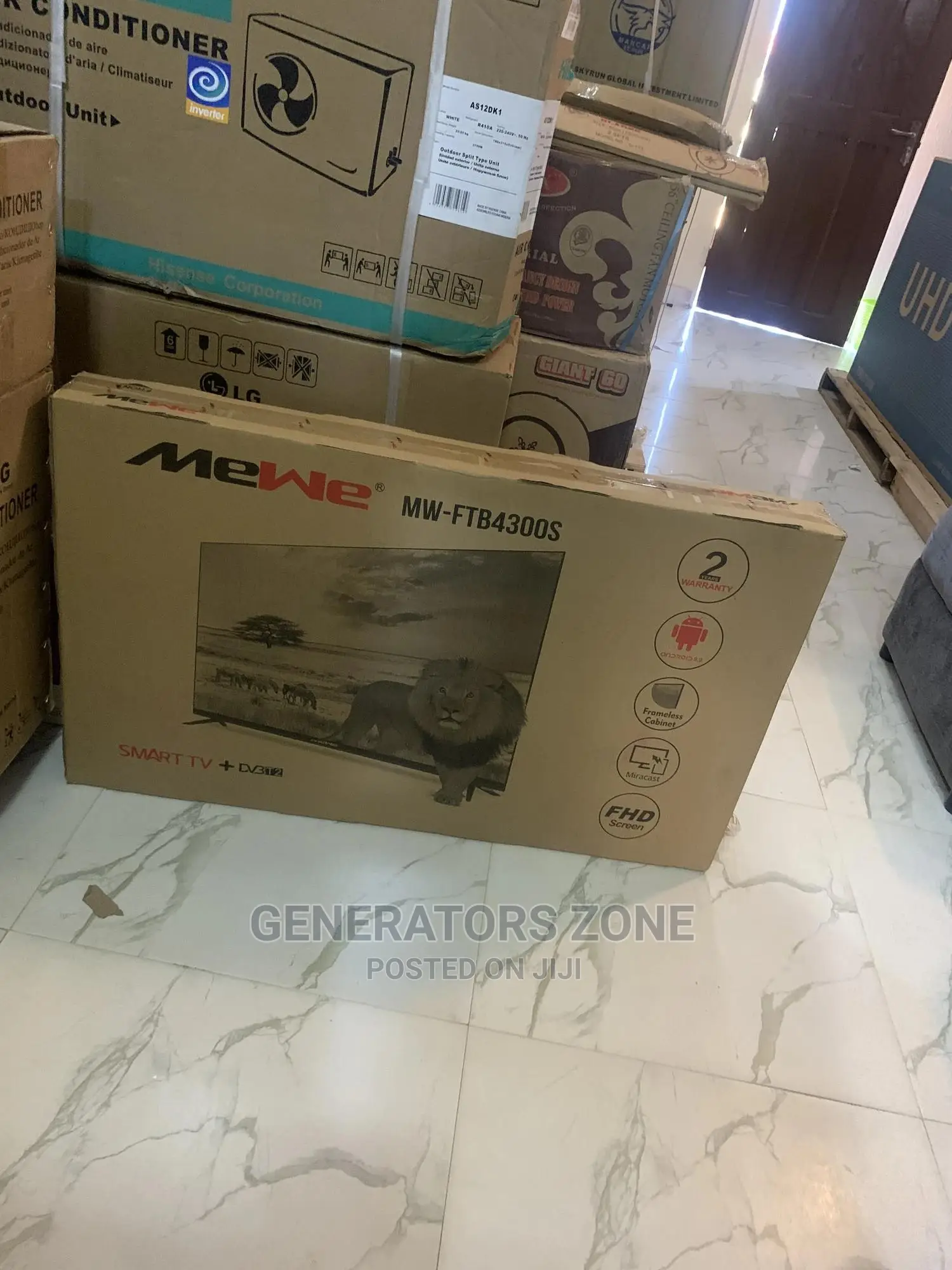 Mewe 43 Inch Smart Frameless TV (Advanced Affordable)