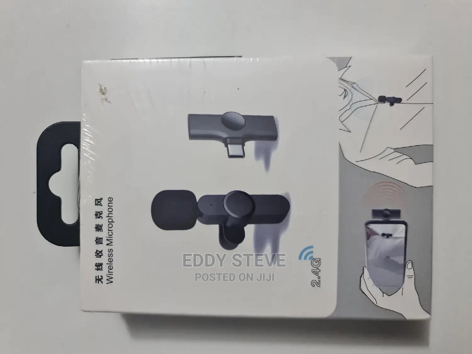 BOMGE PC/Phone Double Wireless Lavalier Microphone