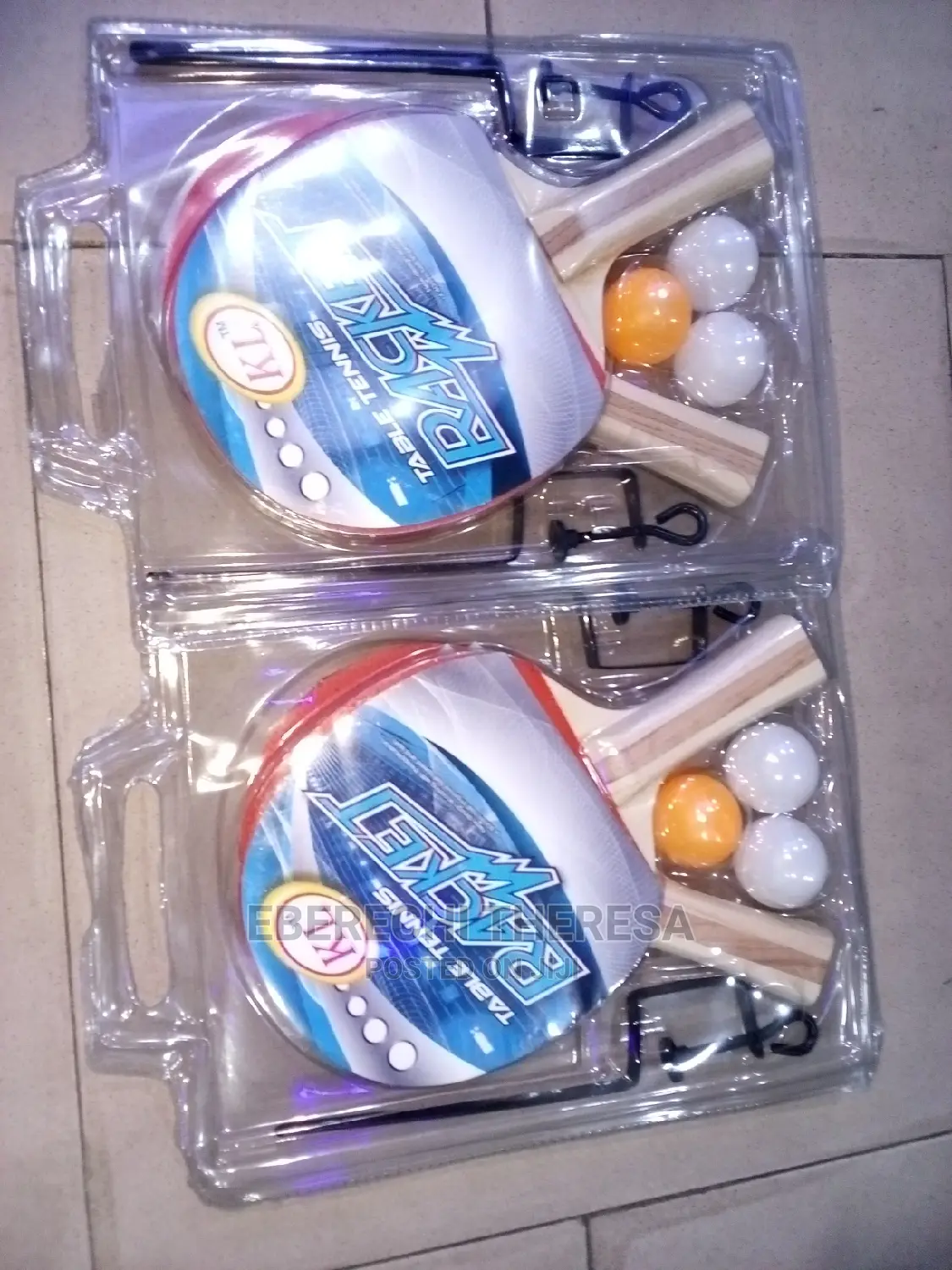 Table Tennis Bat and Egg