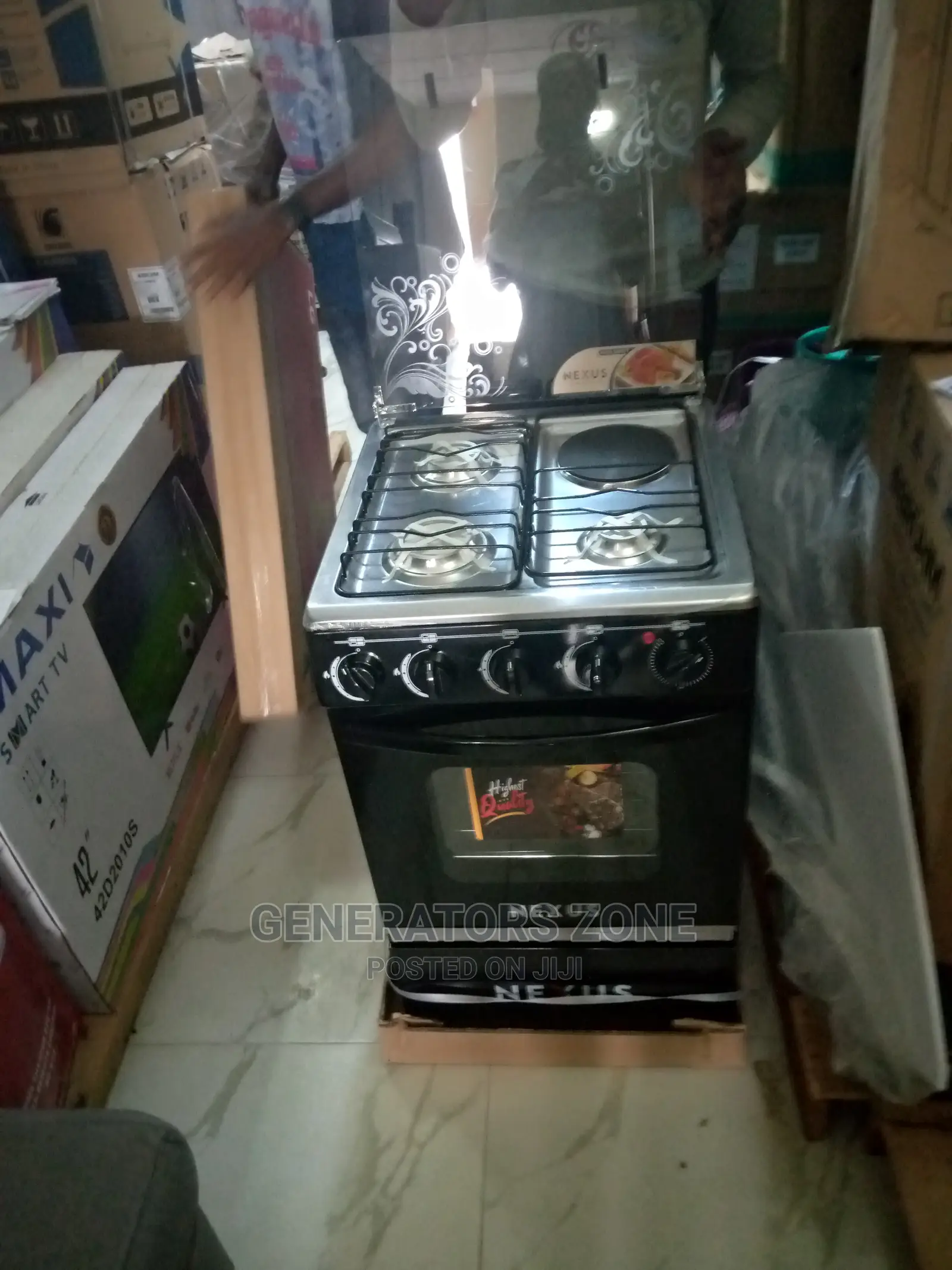 Brand New Nexus Nx-5055 3 Gas 1 Electric Cooker