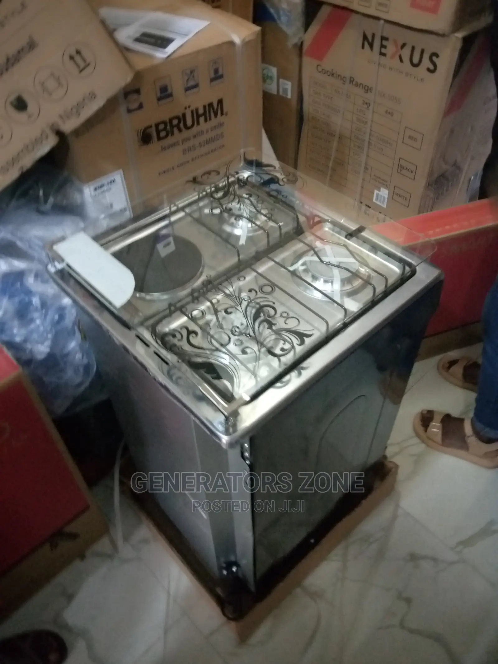 New 3 Gas 1 Electric Nx-5055 Cooker