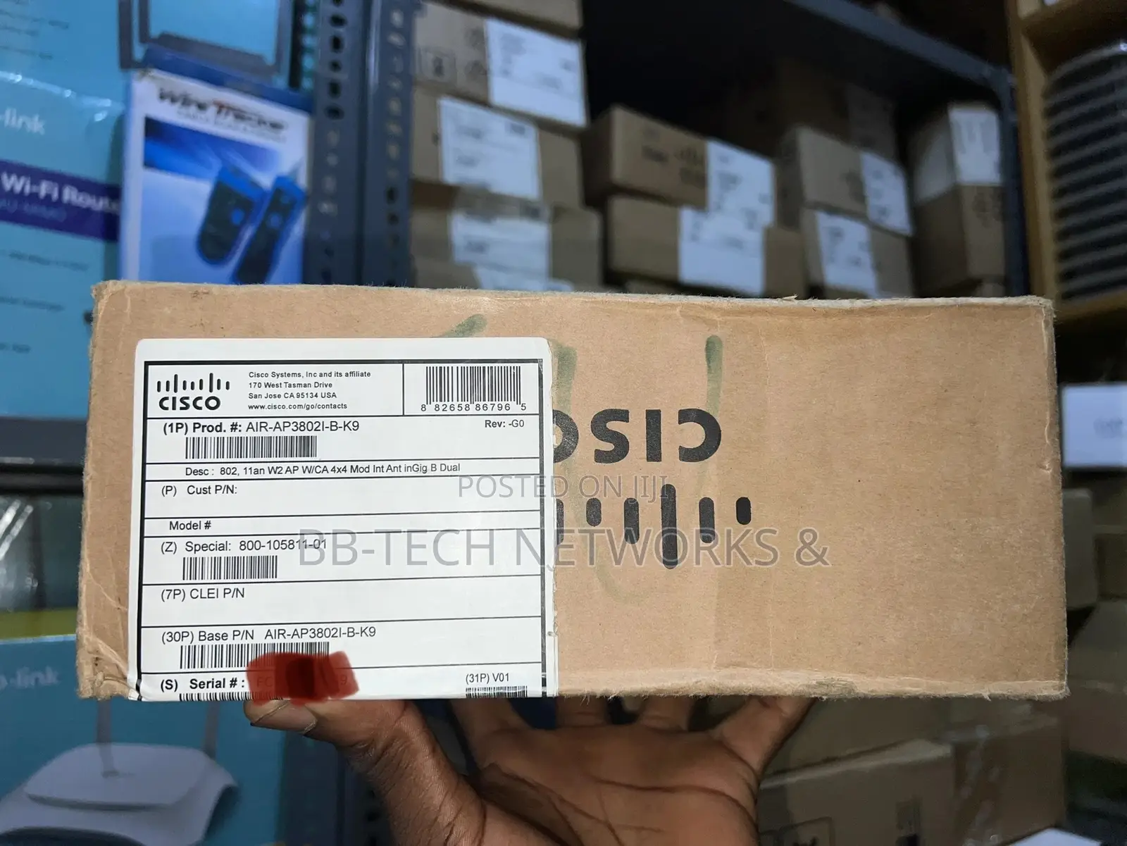 AIR-AP3802I-B- - Cisco Aironet 3802i Access Point