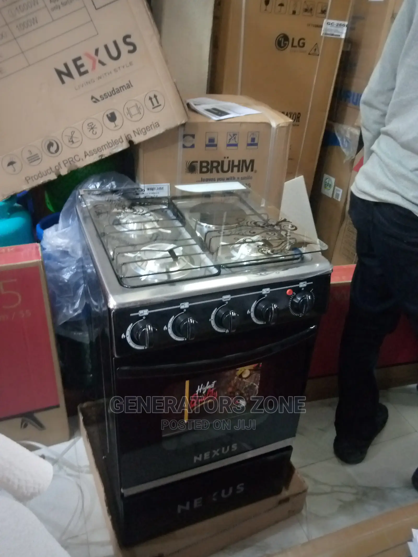 Latest Nx-5055 4 Burner Cooker With Oven