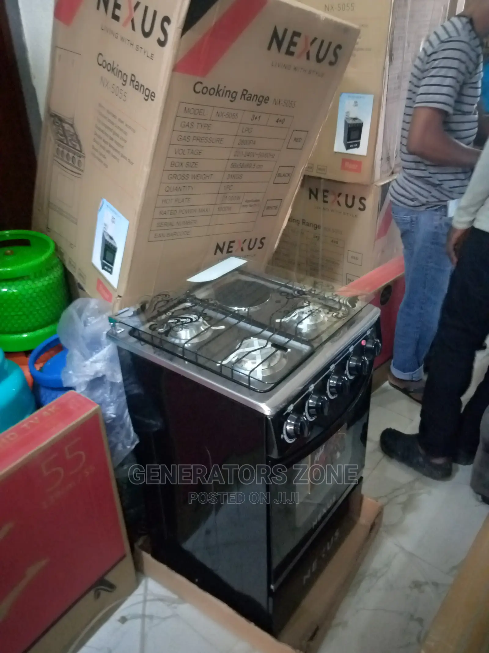Efficient Nx-5055 4 Burner Cooker + Oven