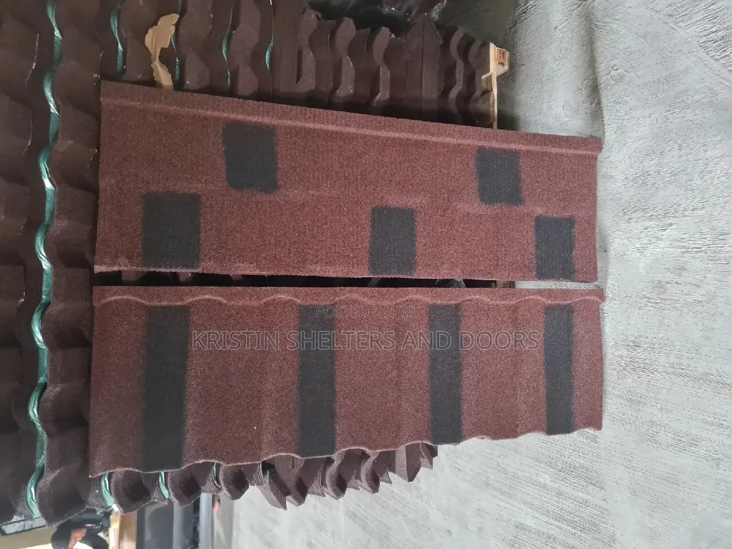 Pure Horse Blood Stone Coated Roofing Sheet