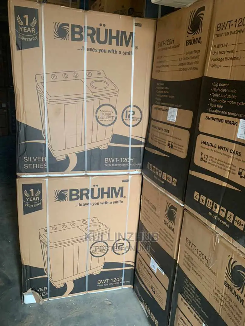 Bruhm 120H Semi-Automatic Top Loader Washing Machine 12 Kg