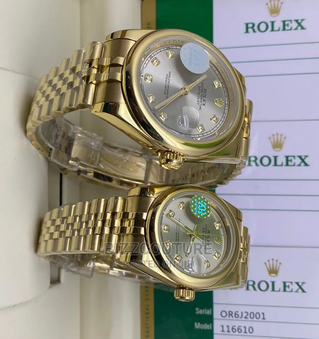 Original ROLEX DATE JUST Gold Chain Strap Available in Store
