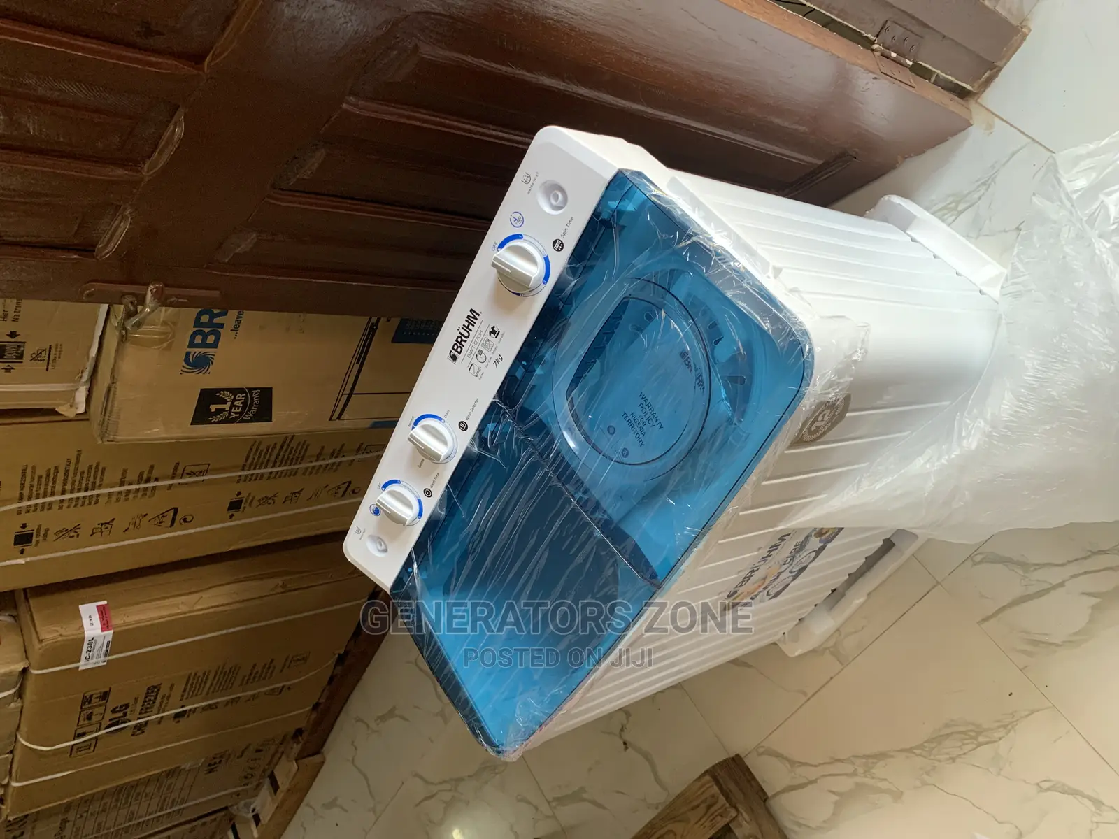 Brand New Bruhm 7kg Twin Tub Washing Machine BWT-070h