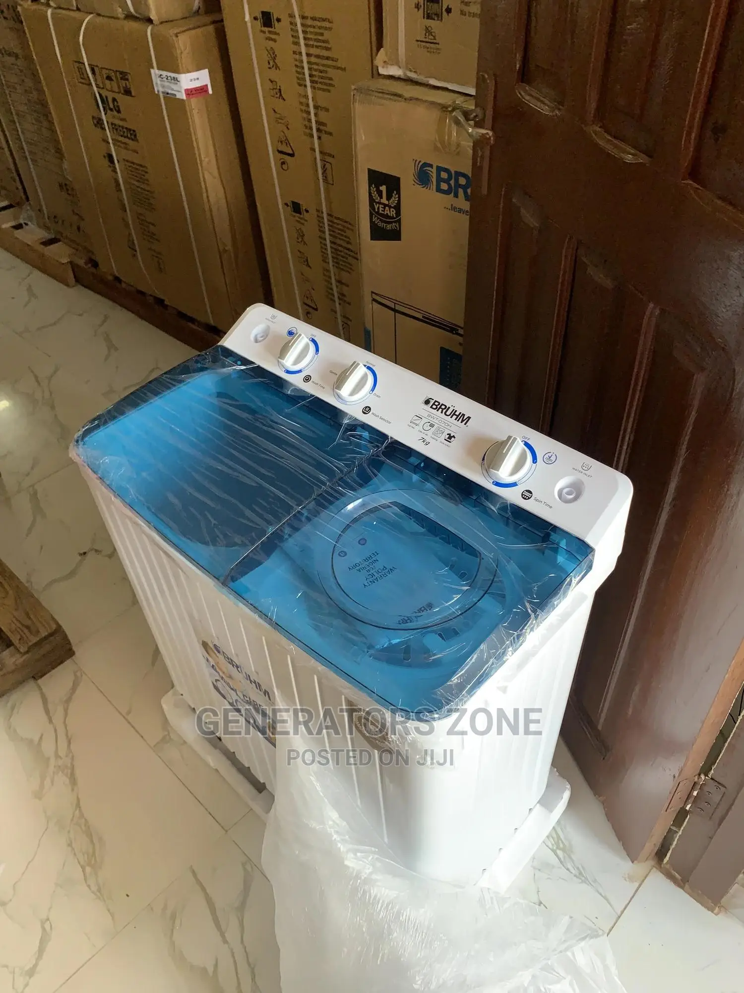 Bruhm Twin Tub Washing Machine BWT-070h