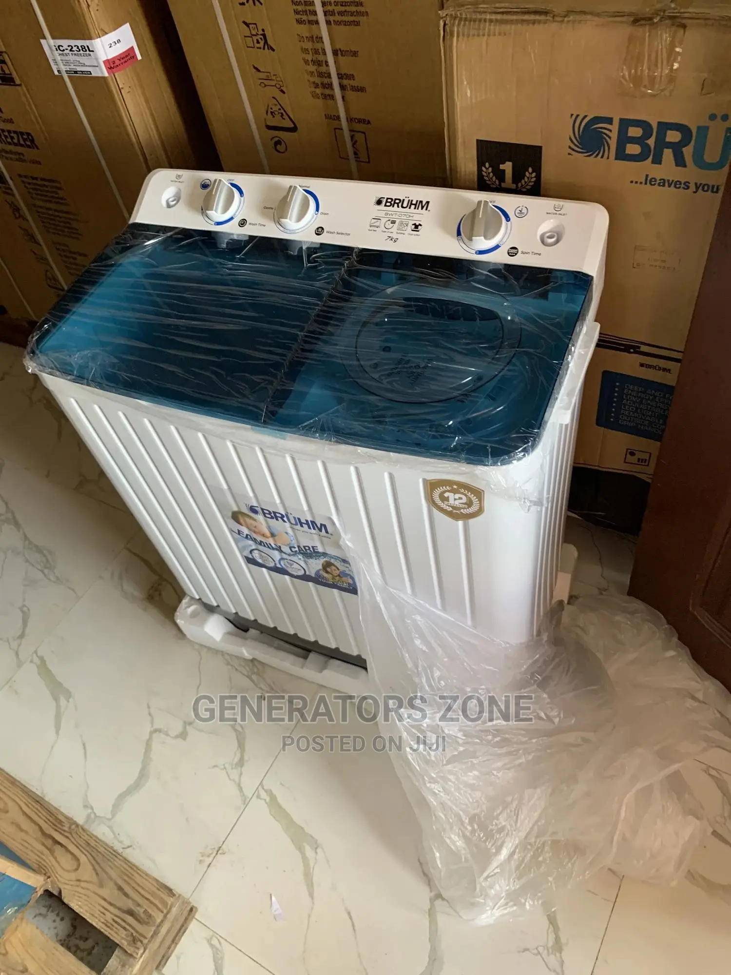 Luxury Top Load Waching Machine Bruhm BWT-070h