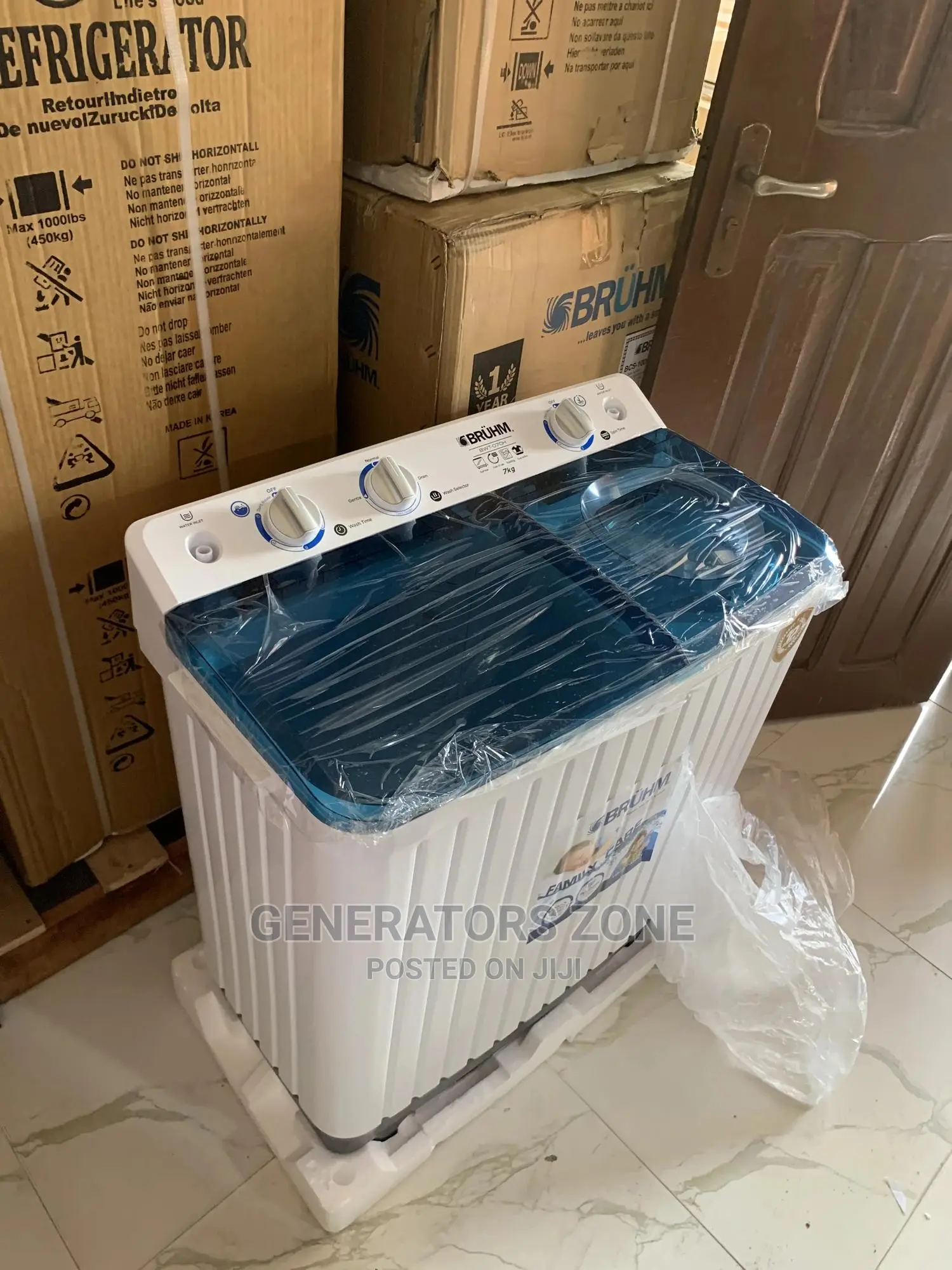 Best Selling 7kg Twin Tub Bruhm BWT-070h Washing Machine