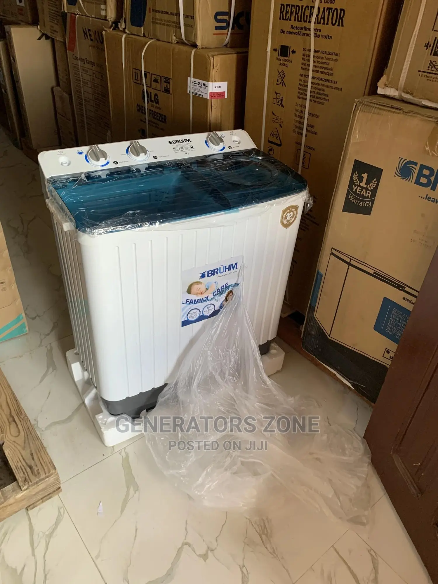 Top Selling Twin Tub 7kg Bruhm BWT-070h Washing Machine