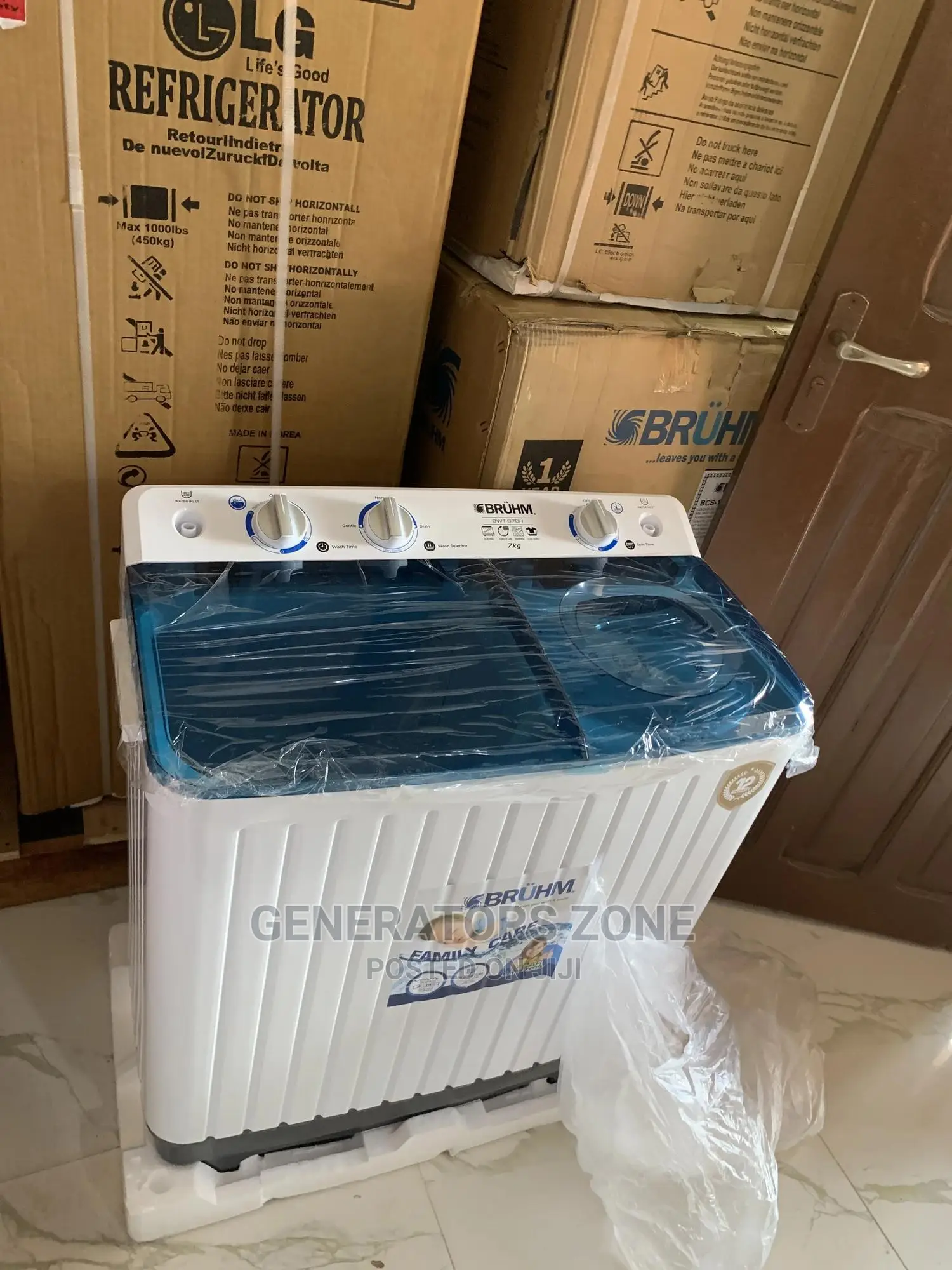 Top Selling Twin Tub 7kg Bruhm BWT-070h Washing Machine