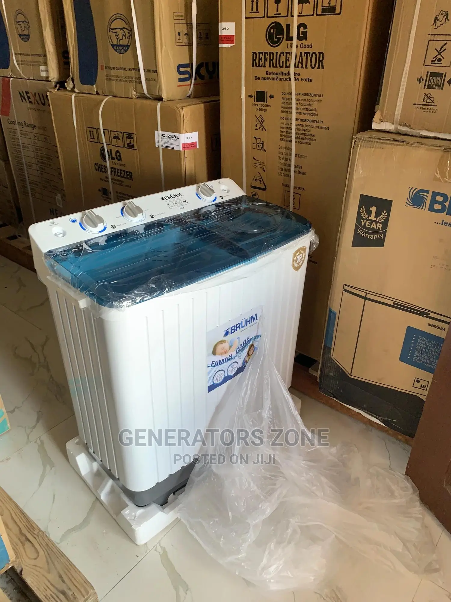 New 7kg Bruhm BWT-070h Top Load Wash Machine