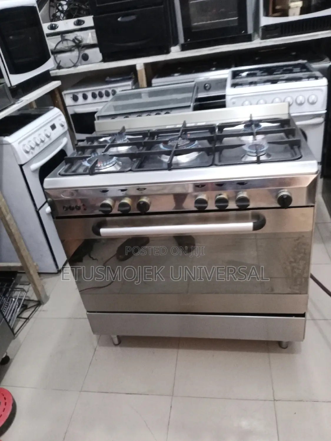 London Used 5 Burner Standing Gas Oven