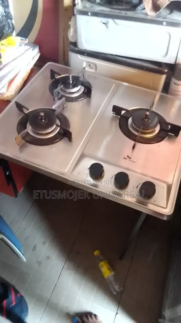 Uk Used Stainless Steel 3 Burner Gas Cooker