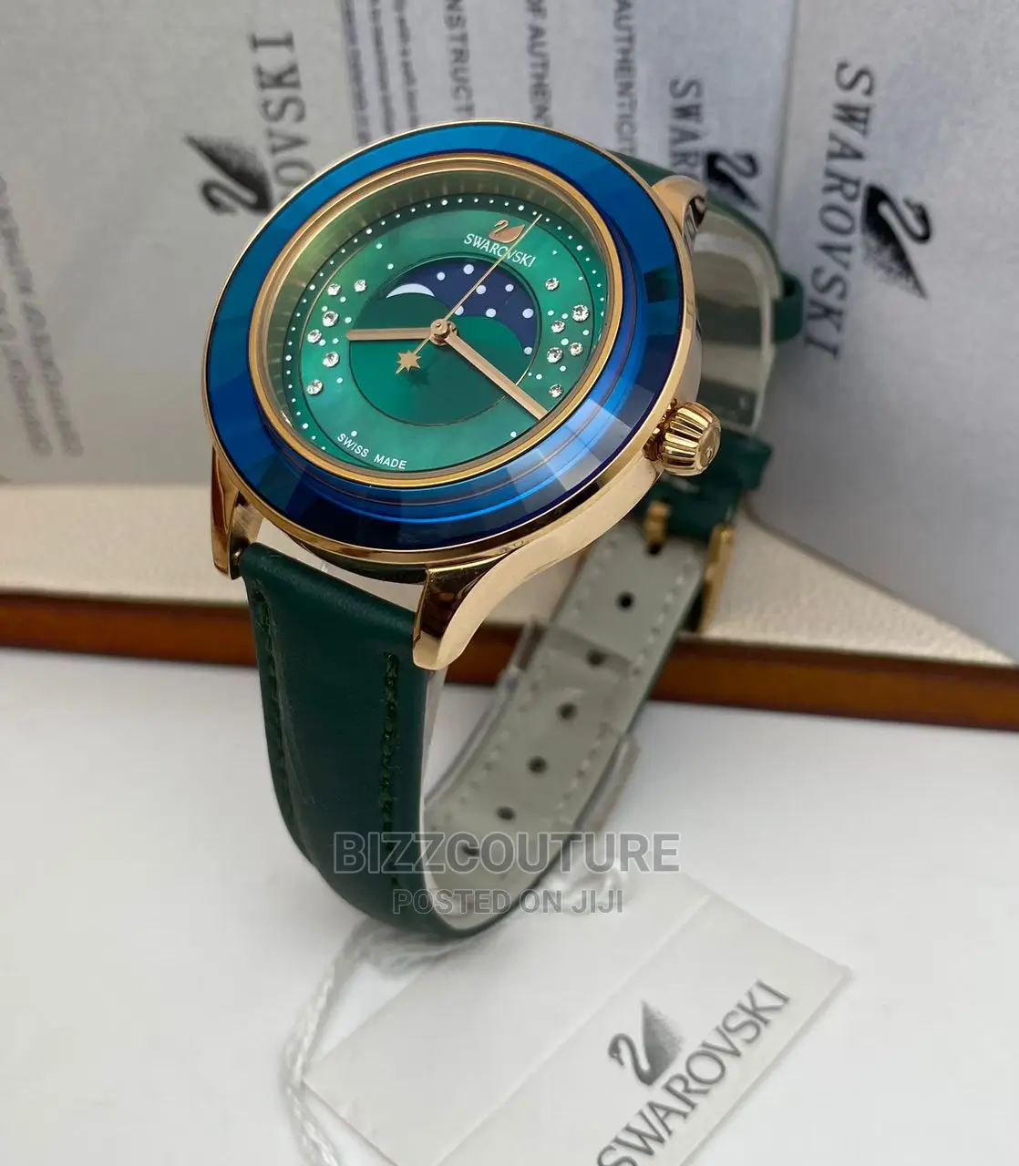 Original SWAROVSKI Leather Strap Band Available in Store