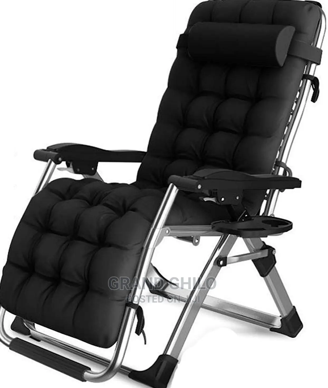 Reclining Foldable Chair Black