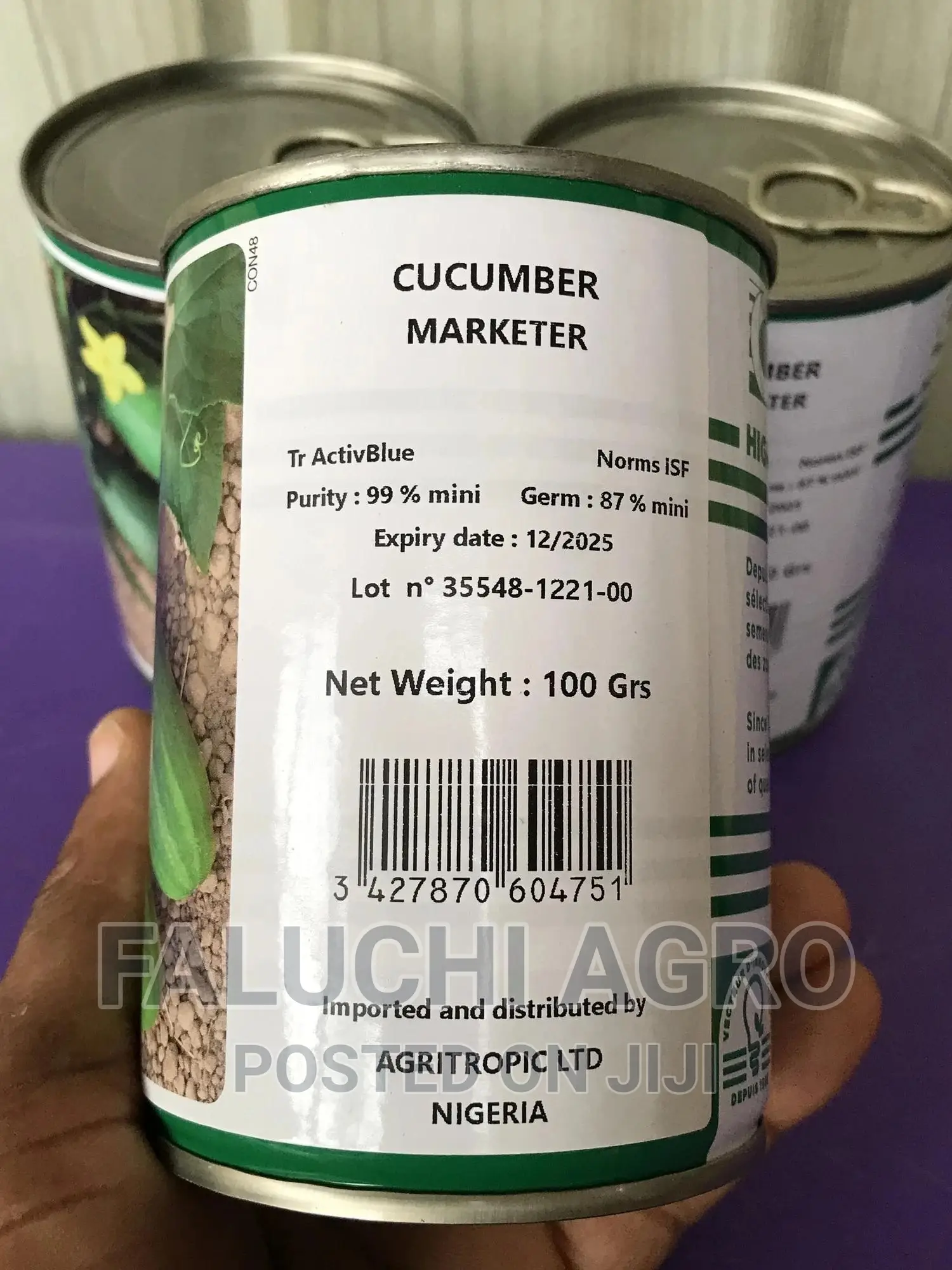Technism Hybrid Cucumber Seed (100 Grams)