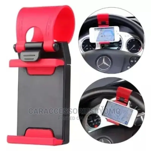 Car Steering Wheel Phone Socket Holder