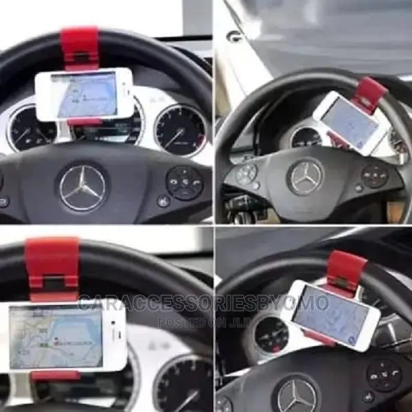 Car Steering Wheel Phone Socket Holder