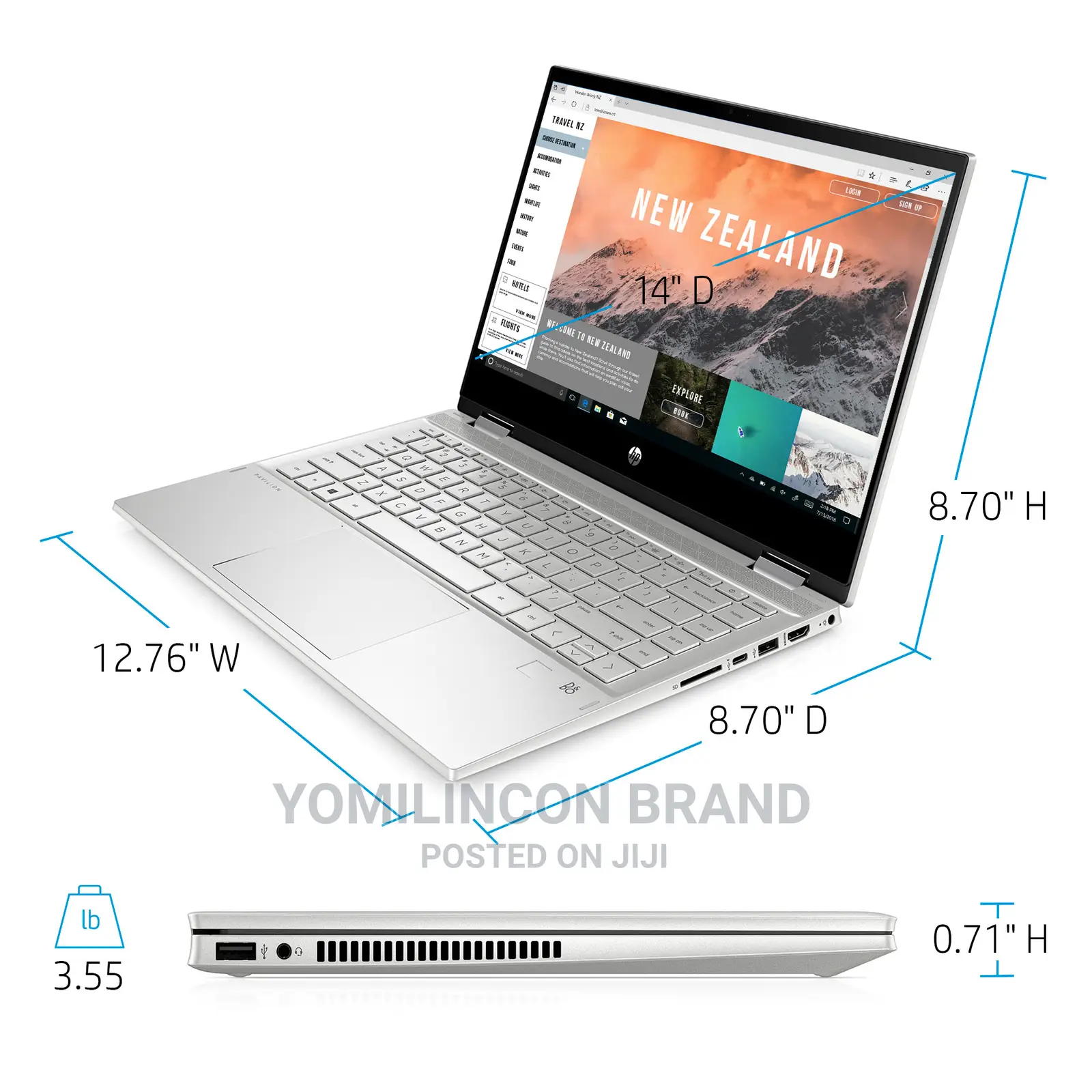 New Laptop HP Pavilion 14 8GB Intel Core I5 SSD 256GB