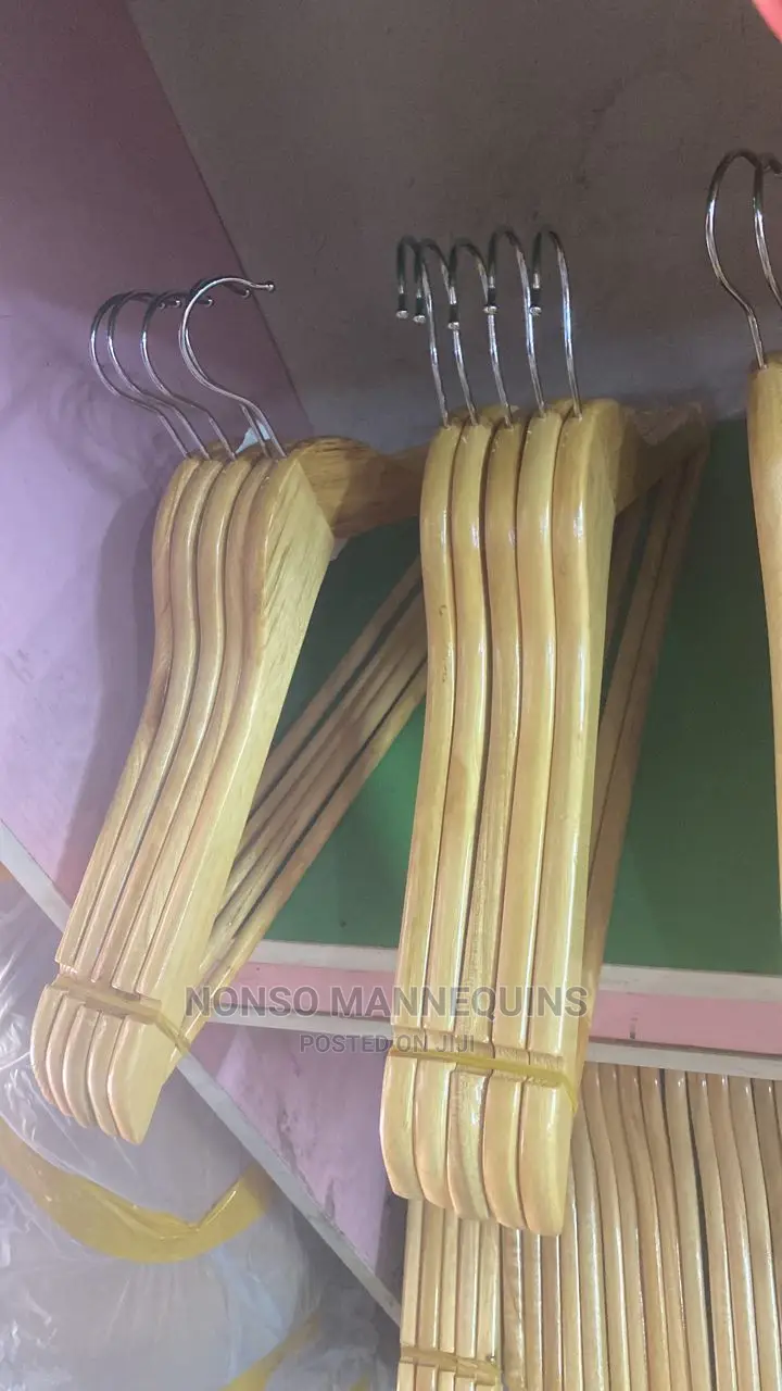 New Packs Of Wooden Hangers