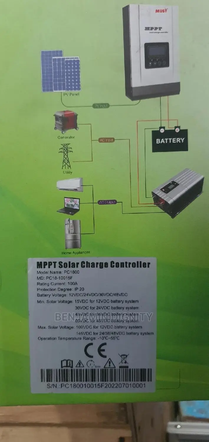 100a 48v MPPT Must Charge Controller