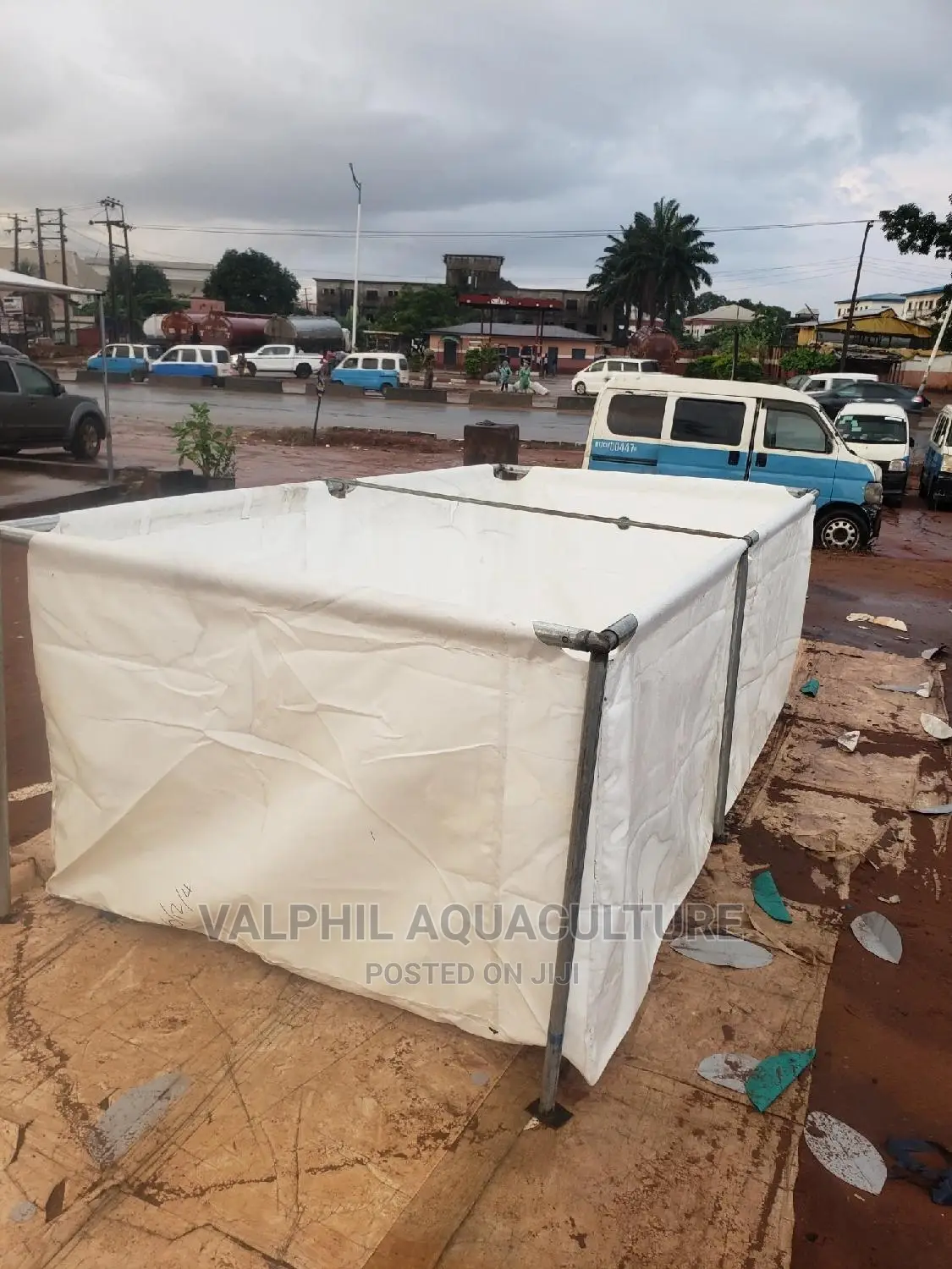 Solidified Tarpaulin Fish Pond
