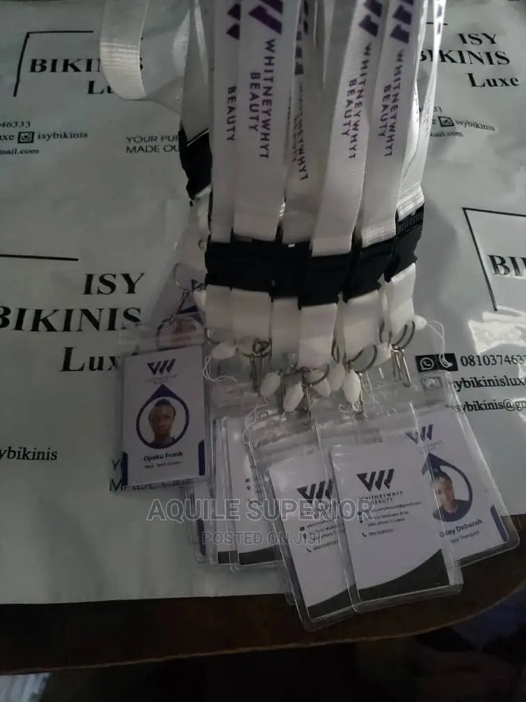 Custom Made Lanyard (Rope) With Plastic ID Card Printing
