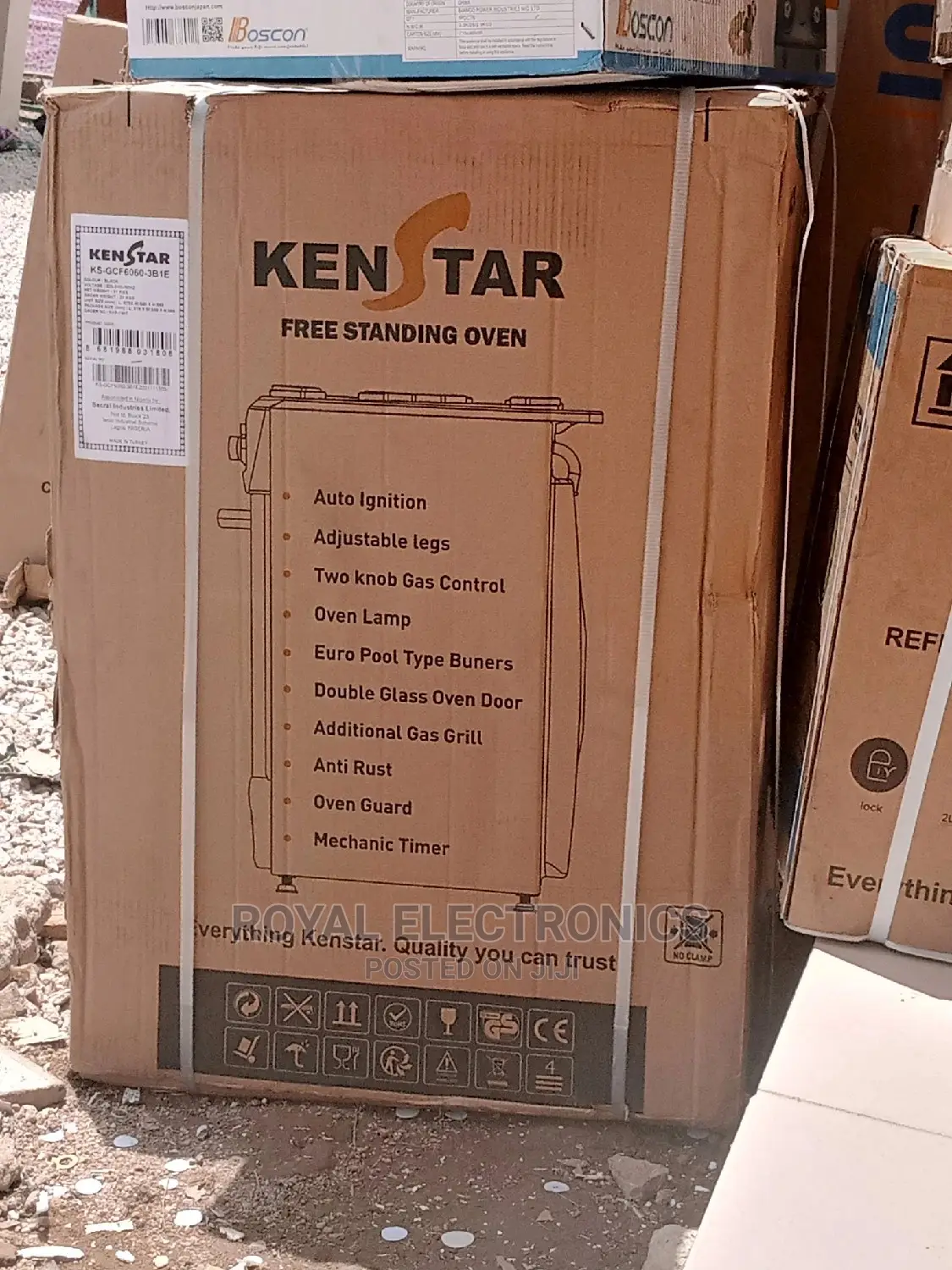Classic Kenstar 60*60 Standing 4 Gas Burner With Oven