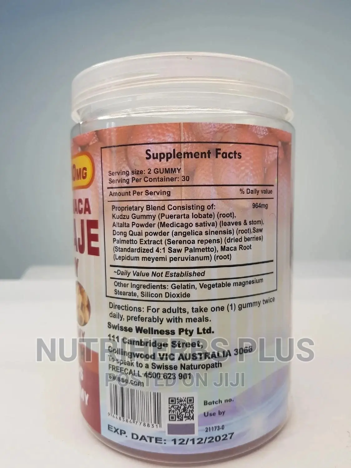 100% Maca Aguaje Gummy Get Bigger Butt And Hips In 2 Weeks