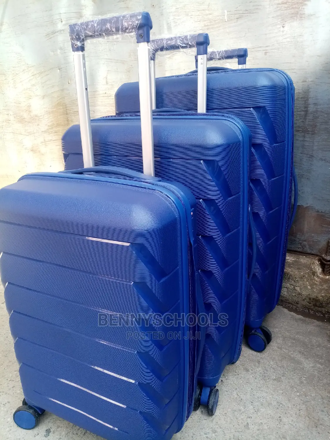 Set of 3 Unbreakable Elastic Rubber Plastic Luggage Boxes