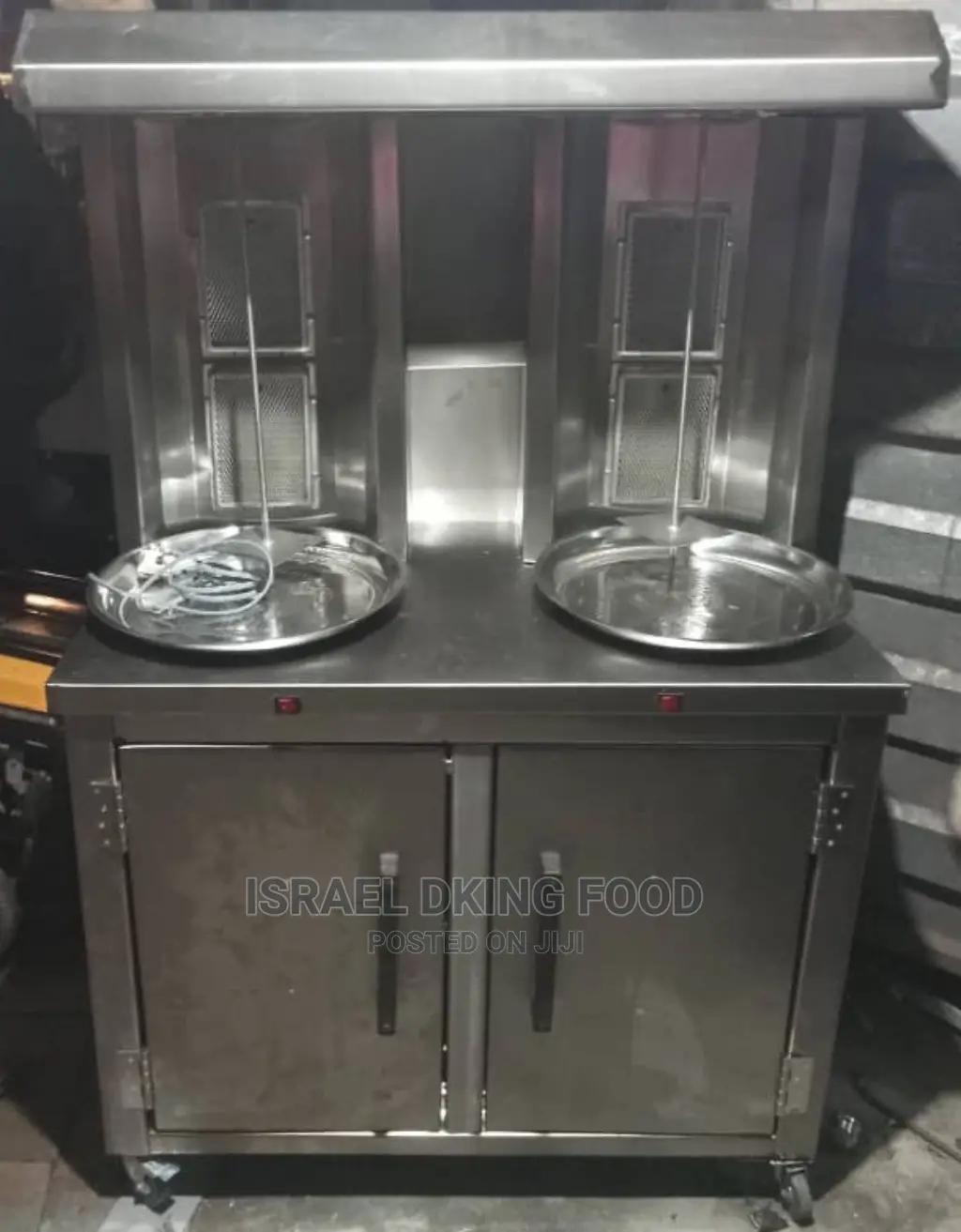 Industrial Stainless 4burner Shawarma Machine With Cabinet