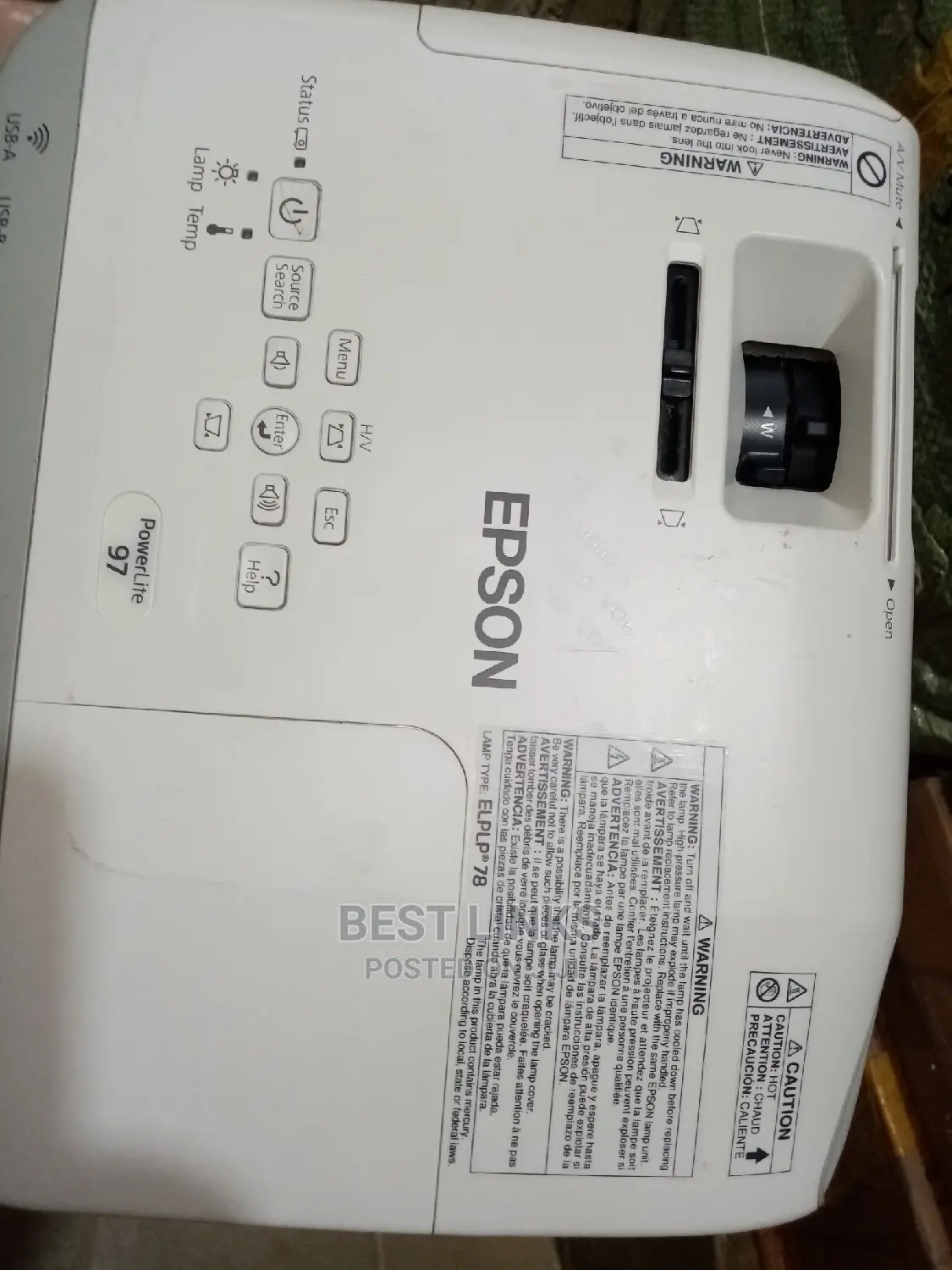 Epson Power Lite Hdmi, USB and Vga Ports Available