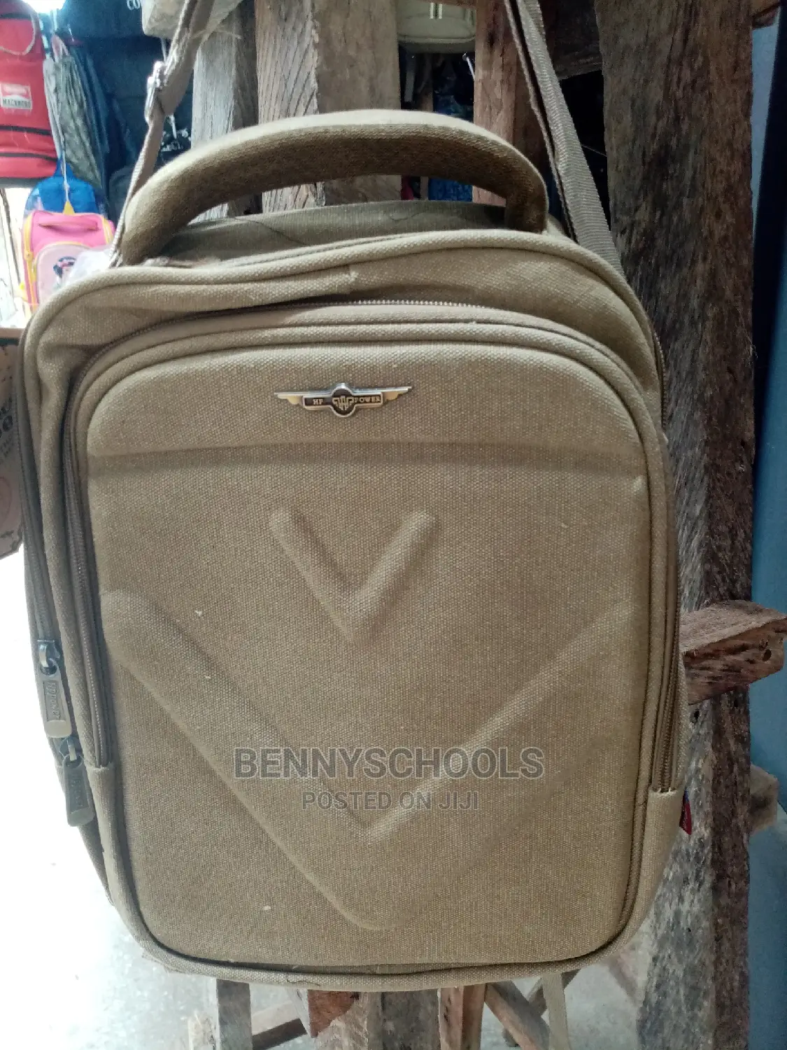 Mini Jean Brown Back and Side Backpack and Laptop Bag