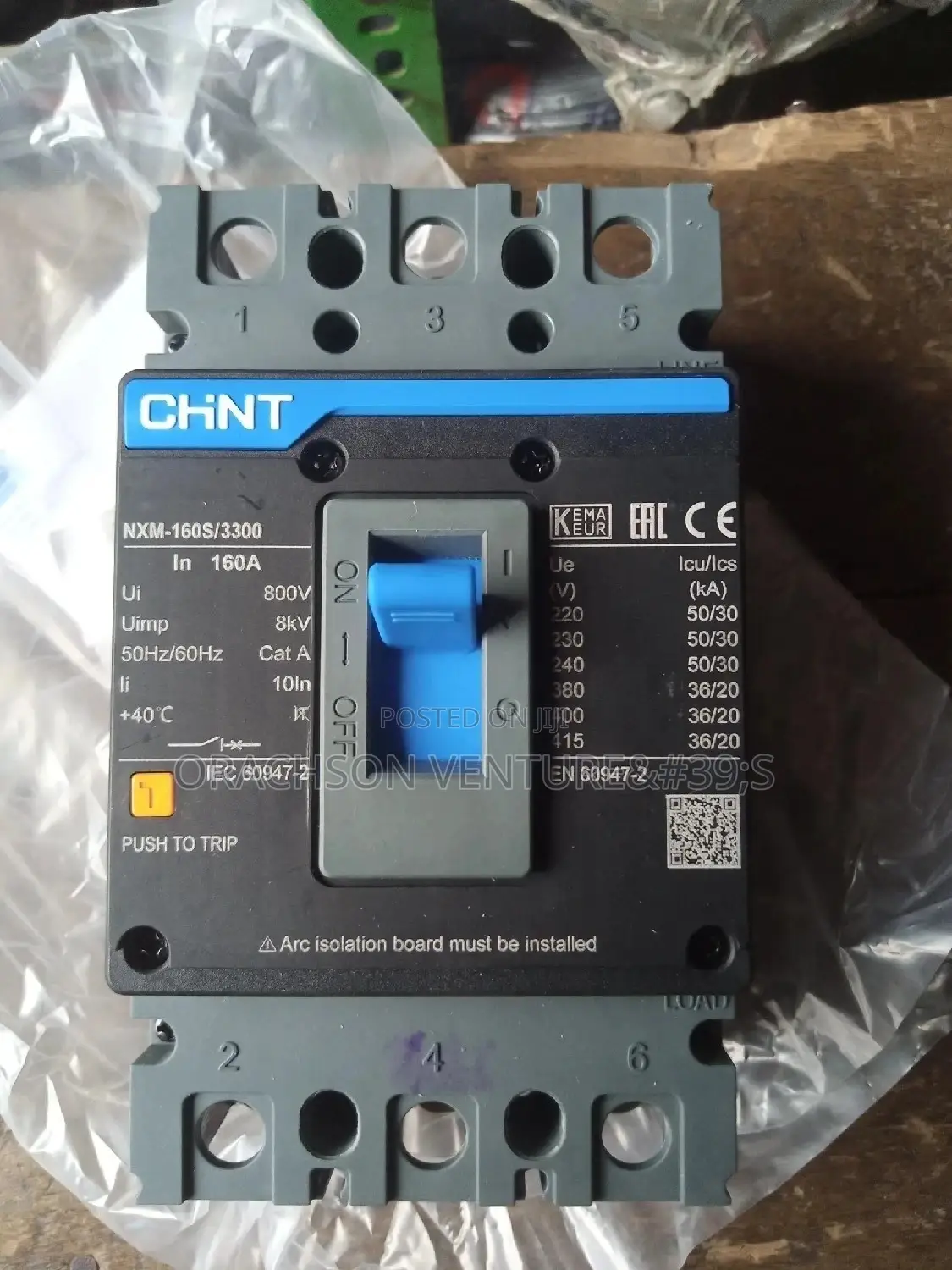 160amps 3pole McCb Chint