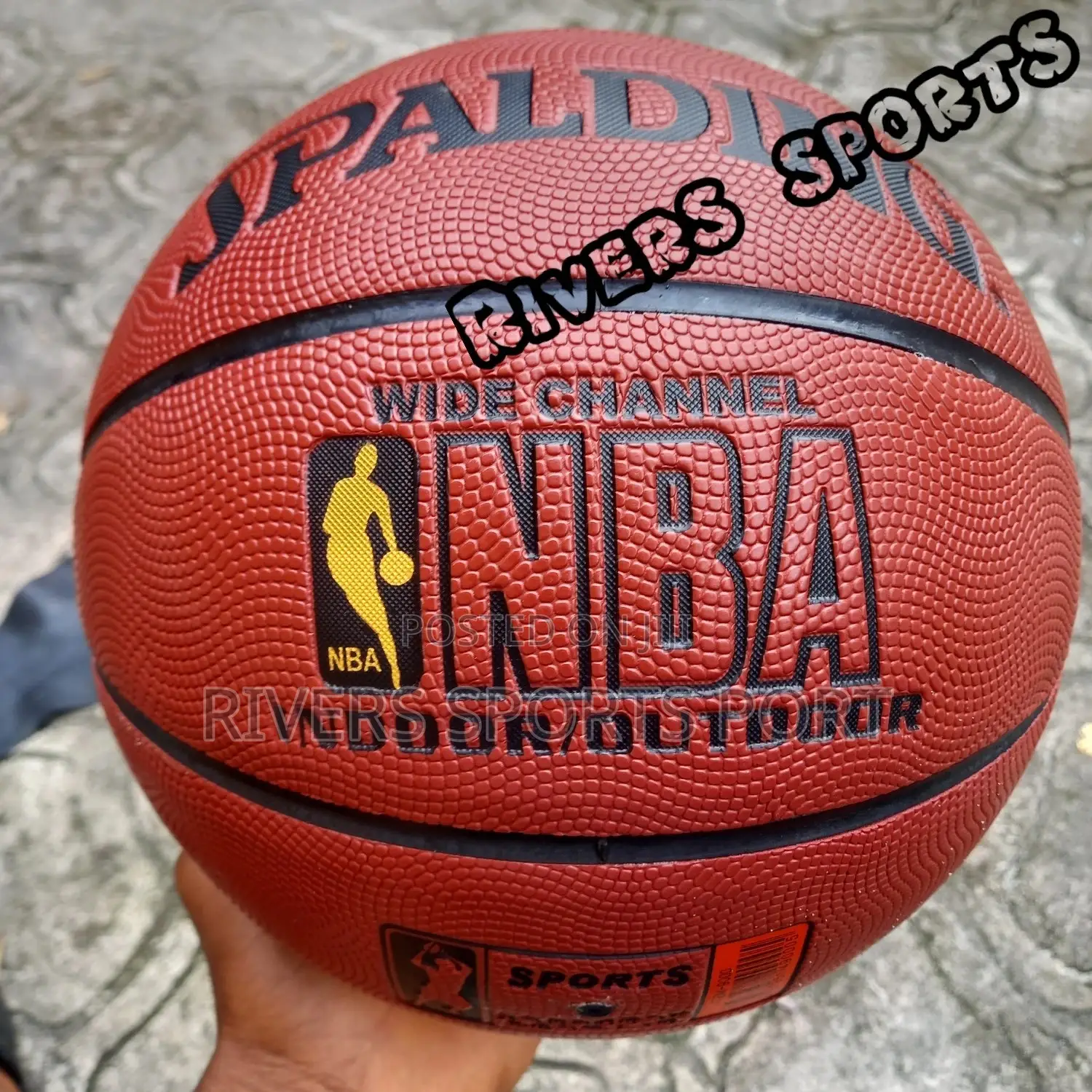 Spalding Wide Channel Basketball NBA Grip Control In/Outdoor