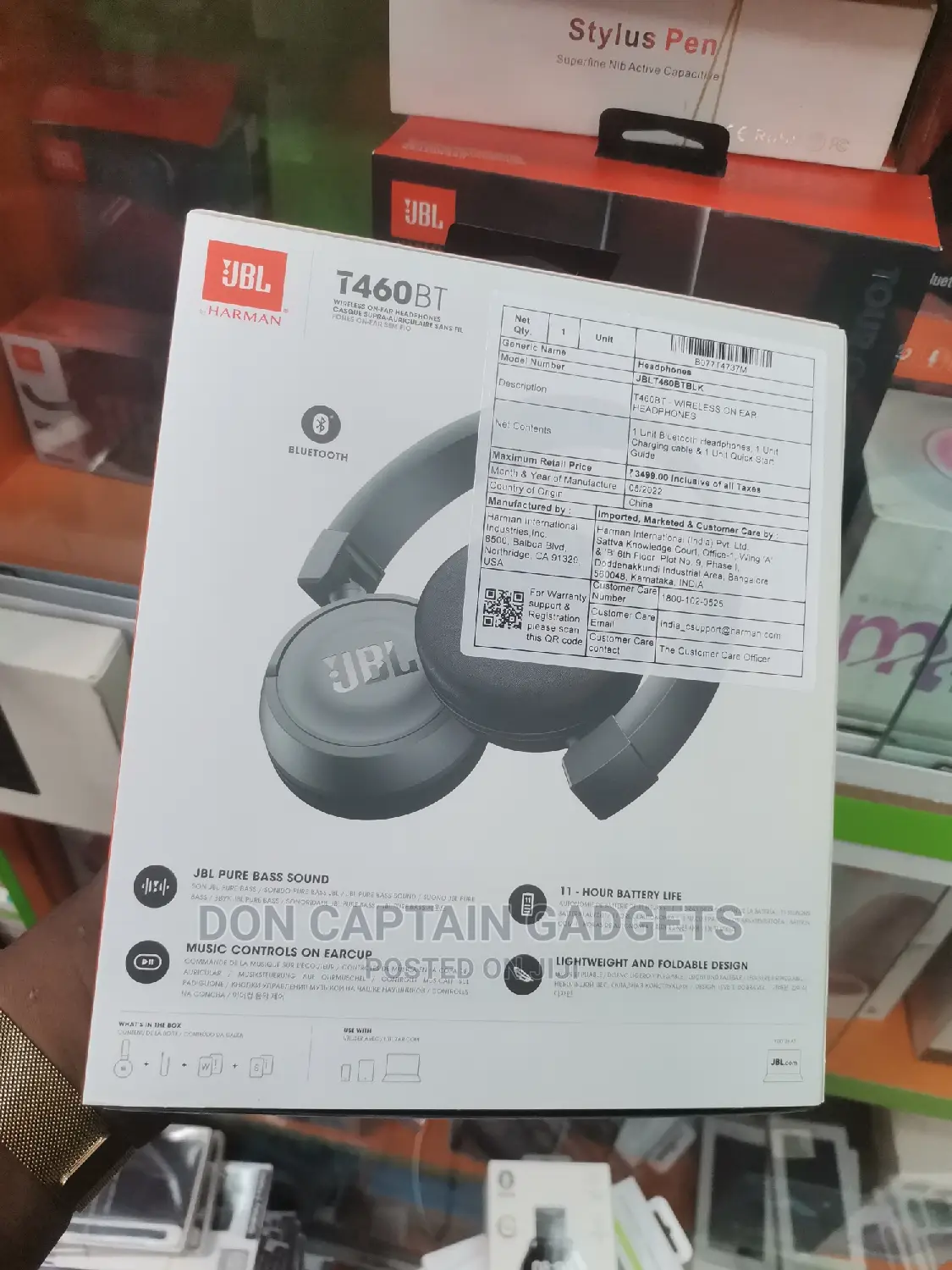 JBL T460BT Wireless Headphones