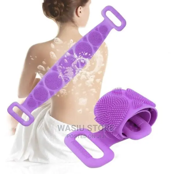 Silicone Gel Scrub Bath Brush Strip For Body Skin