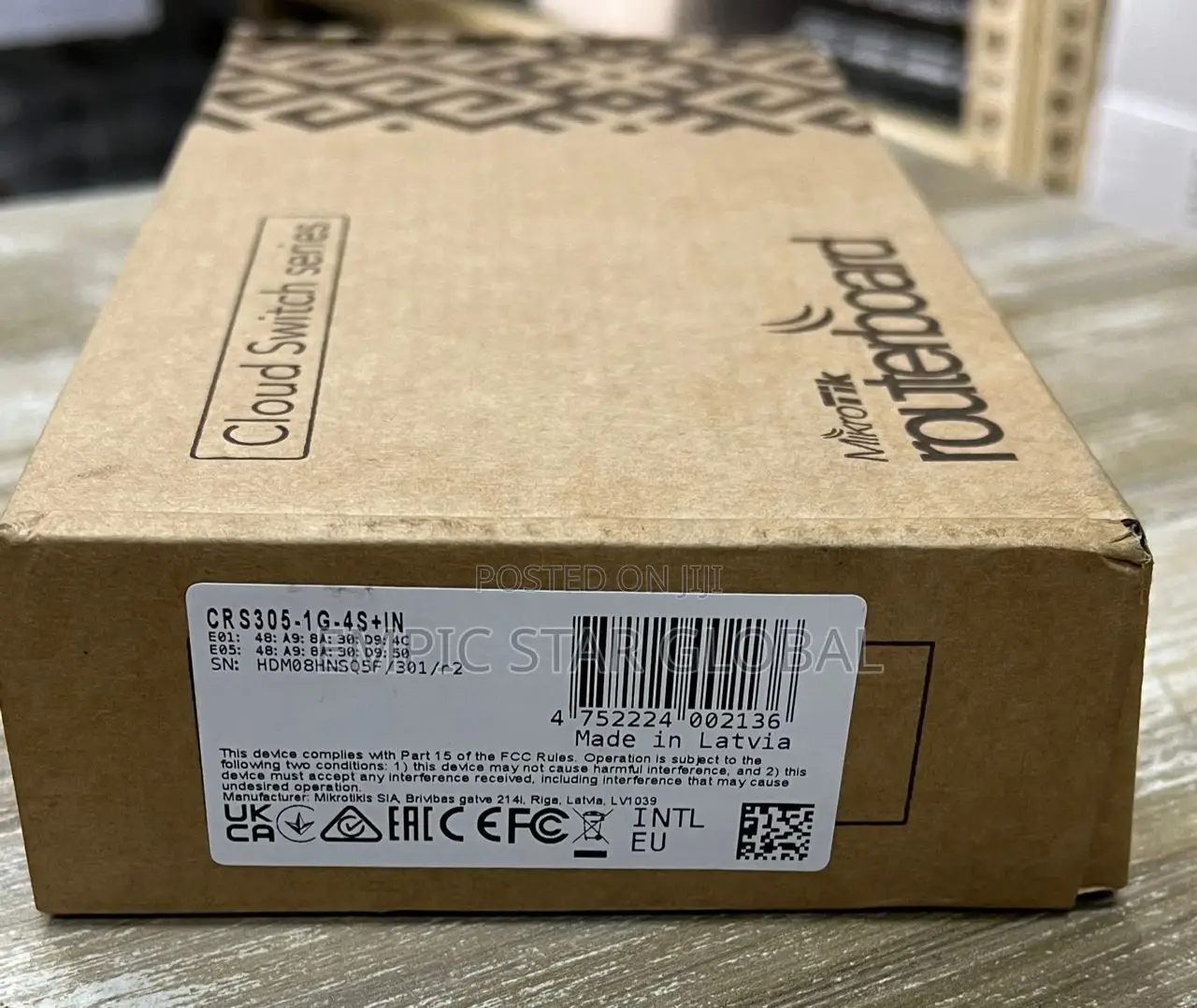 Mikrotik: Crs305-1g-4s+In 4port Sfp Switch