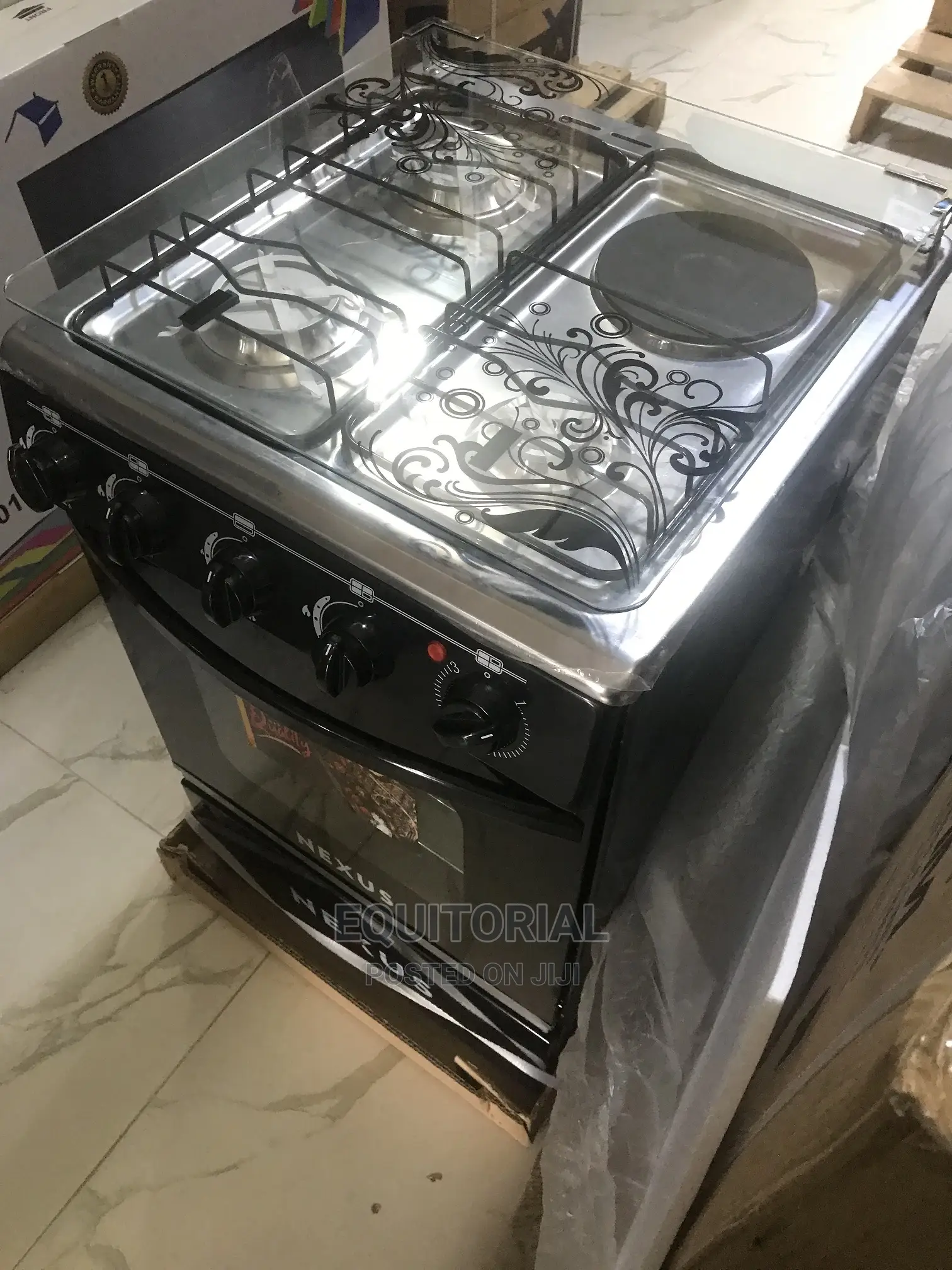 Nexus 3 Gas + 1 Electric Burner With Oven and Grill 50x50
