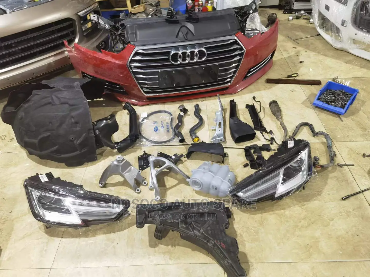 Set Of Full Light And Front Bumper Audi A4 2018