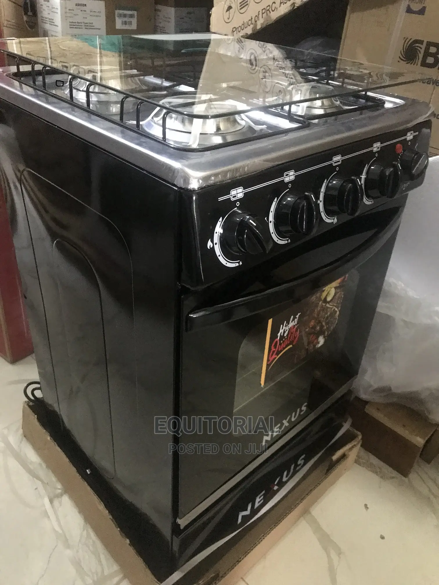 Nexus 50x50 Gas Cooker (3+1) With Oven Grill | Nx-5055b