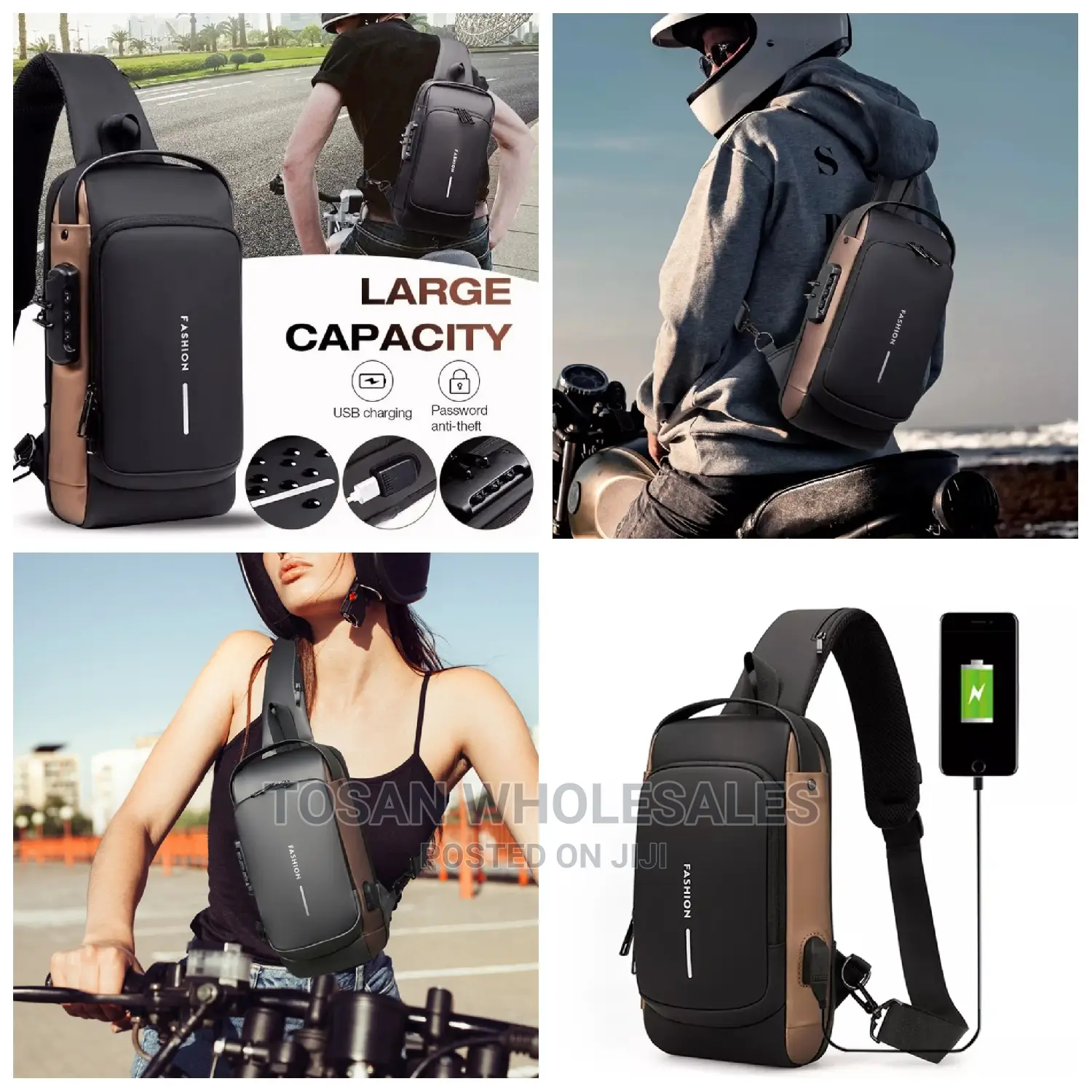 Anti-theft Crossbody Sling Bag
