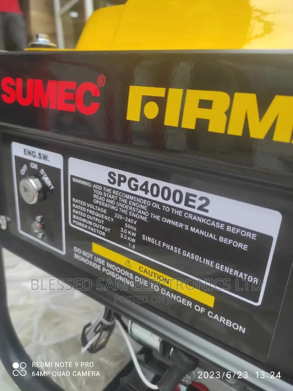 Firman 3.5KVA 100% Copper Key Starter Generator | SPG-4000E2