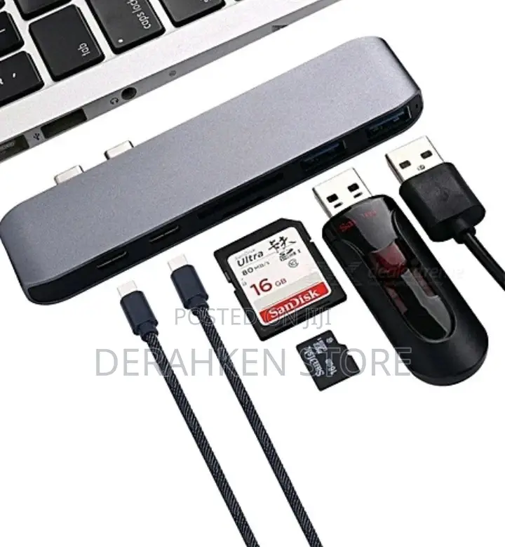 USB Type C Hub Adapter 7 in 1