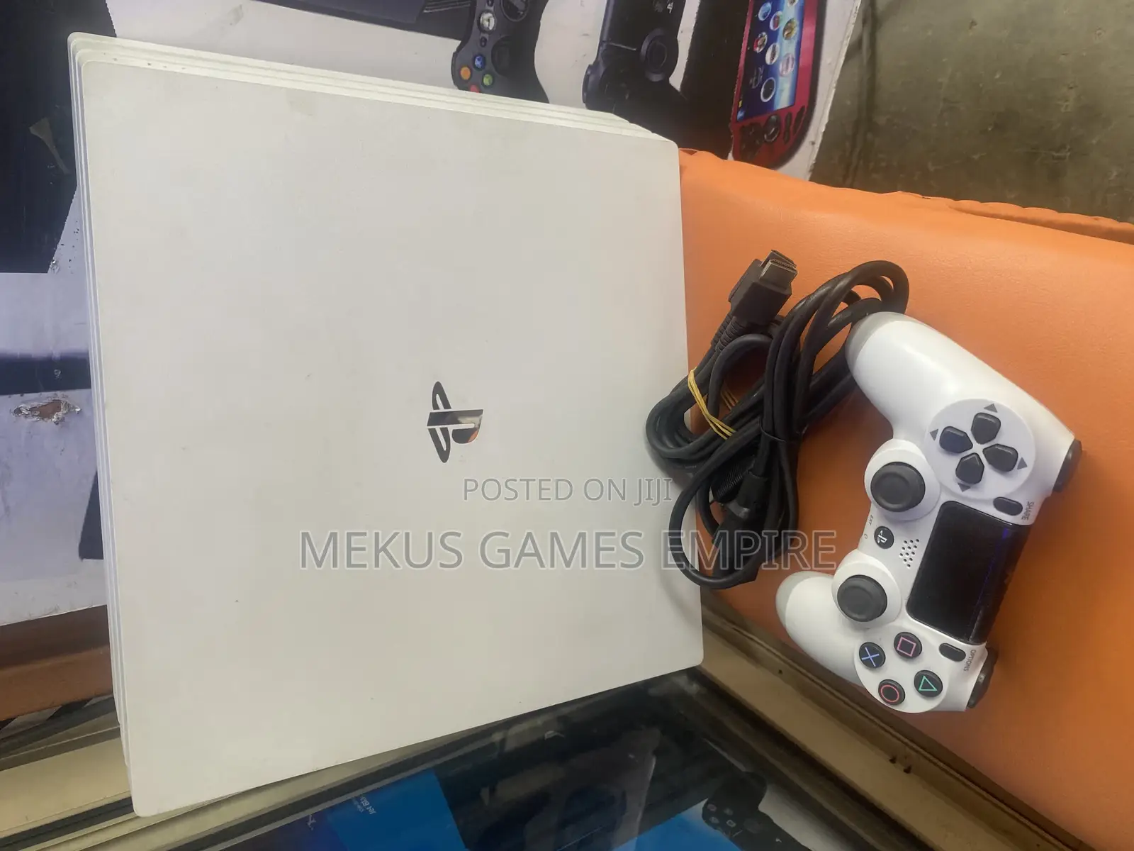 Ps4 Pro Console 1tb White + 10 Games Installed Both Fifa 25