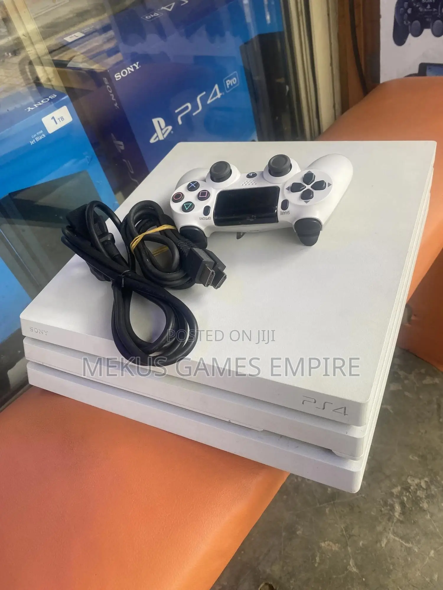Ps4 PRO Console White With All the Accessories Intact