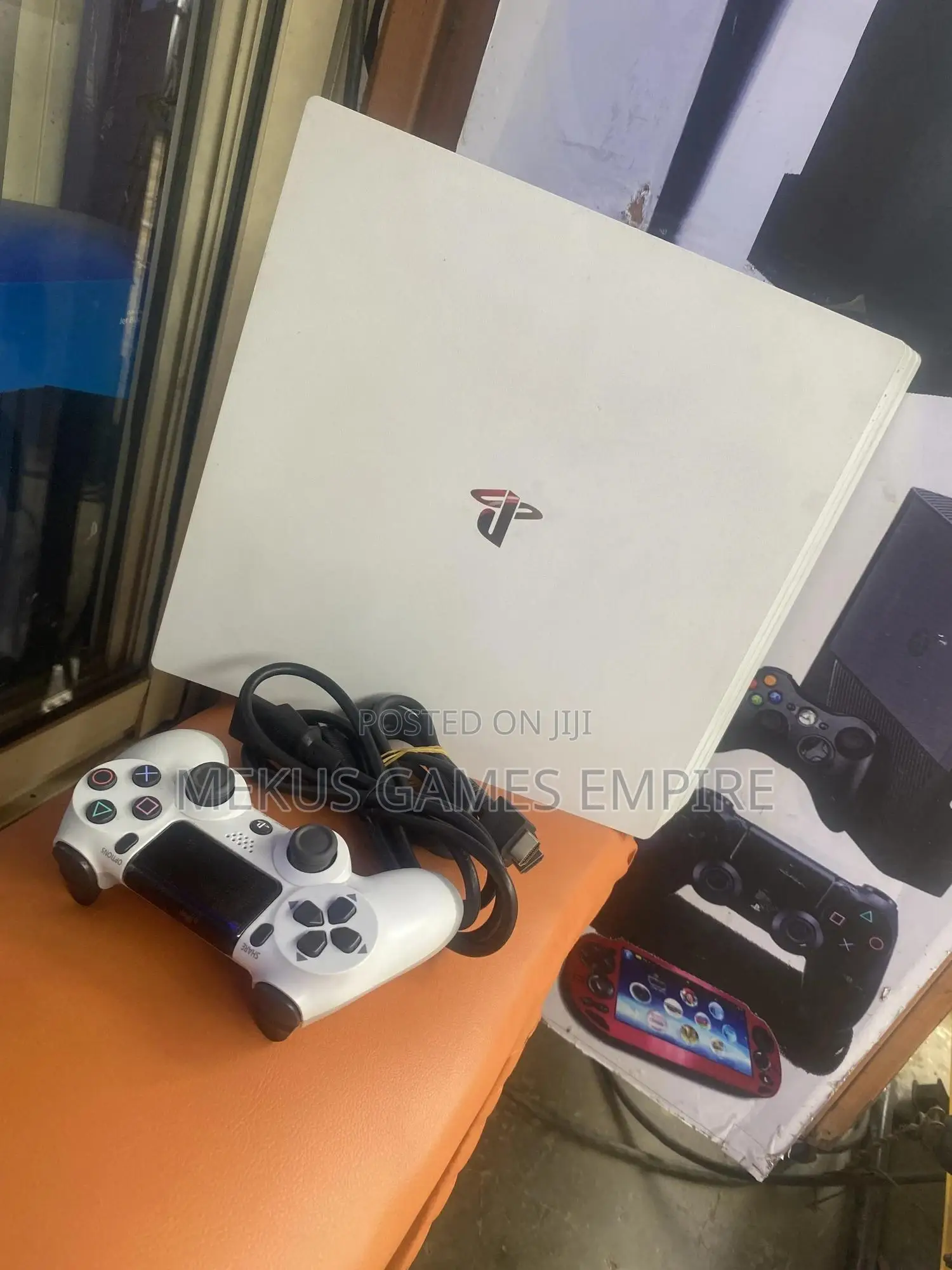 Ps4 PRO Console White With All the Accessories Intact